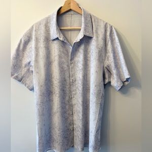 Lululemon Airing easy short sleeve button down shirt XXL